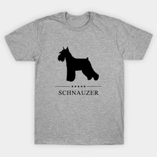 Schnauzer Black Silhouette T-Shirt